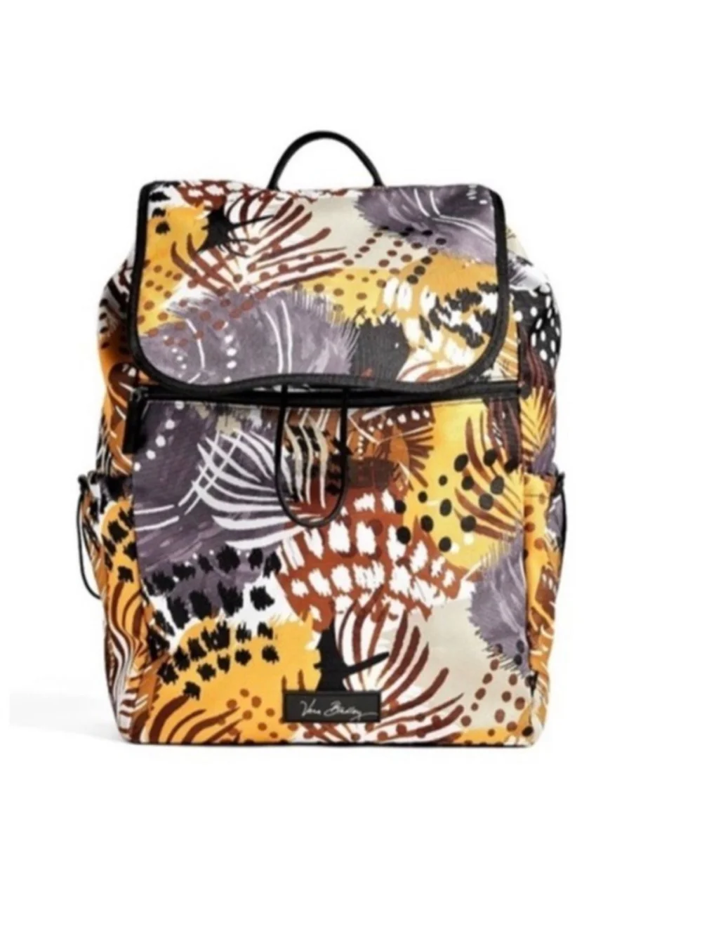 Vera Bradley Lighten Up Backpack Painted Feathers Retired